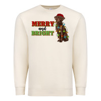 Sandshell merry and bright labrador Premium Sweatshirt - RanaPortraitStore