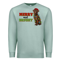 Seafoam merry and bright labrador Premium Sweatshirt - RanaPortraitStore