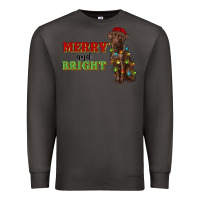 Smoke merry and bright labrador Premium Sweatshirt - RanaPortraitStore