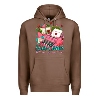 Chestnut love letter with typewriter Premium Hoodie - AdoDesignShop