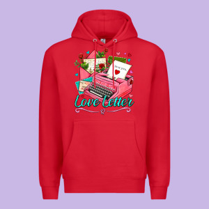 Love Letter With Typewriter Premium Hoodie Designed By Adodesignshop