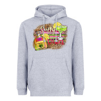 Heather Grey salty vibes Heavyweight Hoodie - Zillion Design Studio