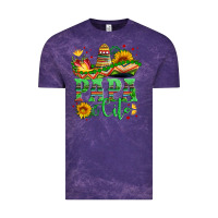 Cloud Purple papa cito with sunflowers and sombrero Vintage Tee - Artiststas