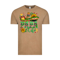 Vintage Coffee papa cito with sunflowers and sombrero Vintage Tee - Artiststas
