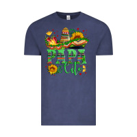 Vintage Denim papa cito with sunflowers and sombrero Vintage Tee - Artiststas