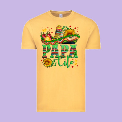 Papa Cito With Sunflowers And Sombrero Vintage Tee Designed By Artiststas