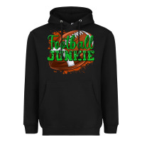 Black football junkie Heavyweight Hoodie - texasbilliewilder
