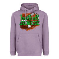 Lavender football junkie Heavyweight Hoodie - texasbilliewilder