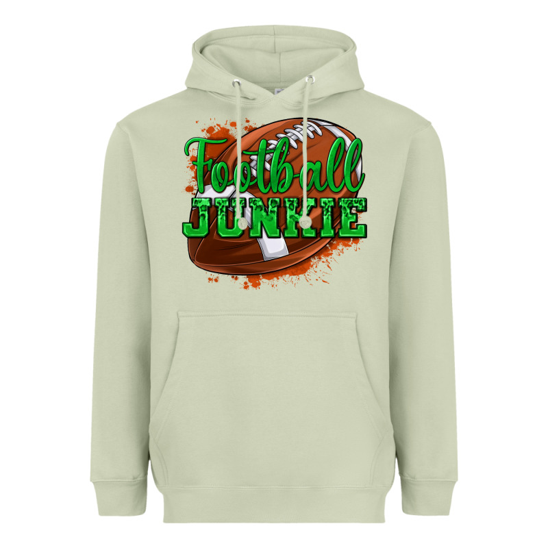 Football Junkie Heavyweight Hoodie by texasbilliewilder | Teevron