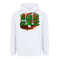 White football junkie Heavyweight Hoodie - texasbilliewilder