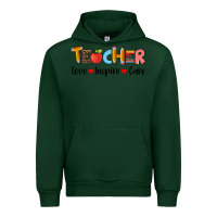 Forest Green teacher love inspıre care wıth  and pen Urban Hoodie - Artiststas