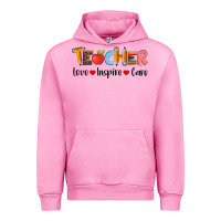Fuchsia Pink teacher love inspıre care wıth  and pen Urban Hoodie - Artiststas