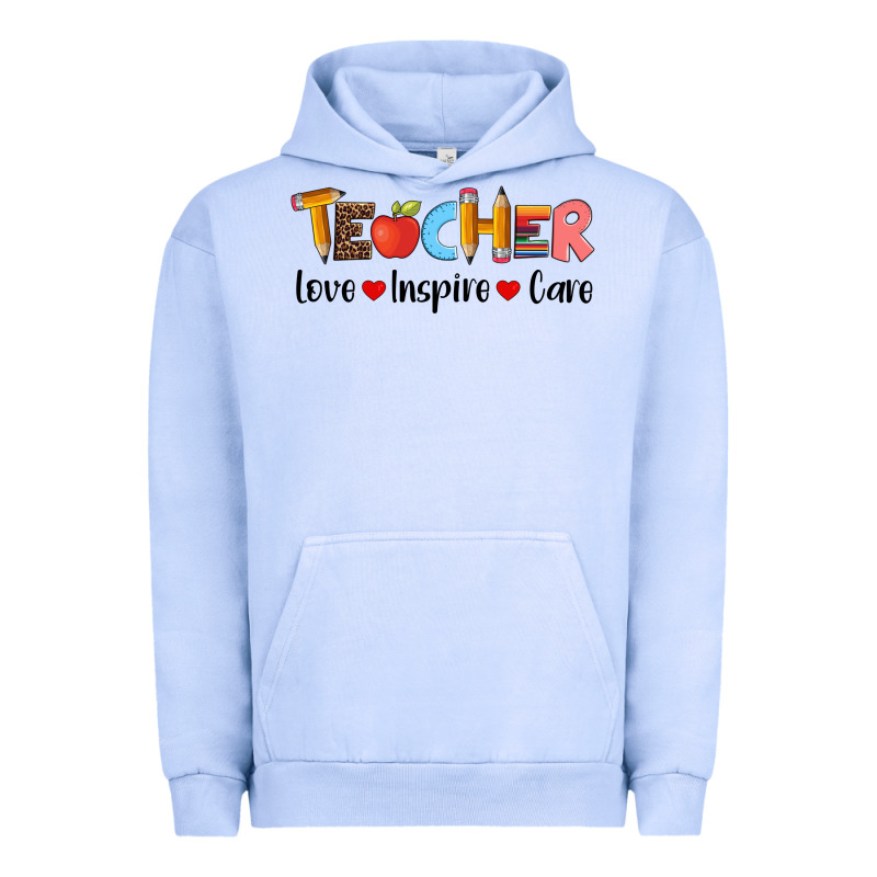 Teacher Love Inspıre Care Wıth  And Pen Urban Hoodie by Artiststas | Teevron
