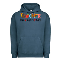 Pigment Midnight Navy teacher love inspıre care wıth  and pen Urban Hoodie - Artiststas