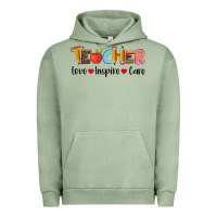 Pigment Oil Green teacher love inspıre care wıth  and pen Urban Hoodie - Artiststas