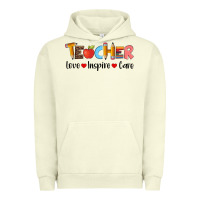 Pigment Pistachio teacher love inspıre care wıth  and pen Urban Hoodie - Artiststas
