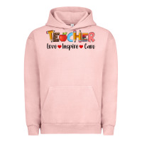 Pigment Salmon teacher love inspıre care wıth  and pen Urban Hoodie - Artiststas