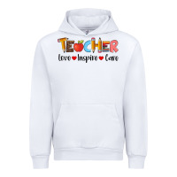 White teacher love inspıre care wıth  and pen Urban Hoodie - Artiststas