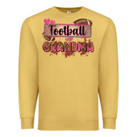 Antique Gold football grandma with leopard Premium Sweatshirt - Zillion Design Studio