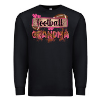 Black football grandma with leopard Premium Sweatshirt - Zillion Design Studio