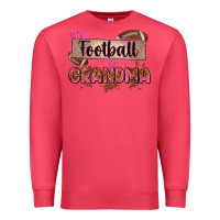 Cardinal football grandma with leopard Premium Sweatshirt - Zillion Design Studio