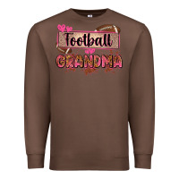 Chestnut football grandma with leopard Premium Sweatshirt - Zillion Design Studio