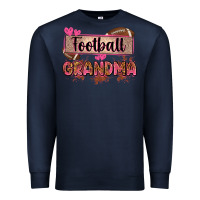 Navy football grandma with leopard Premium Sweatshirt - Zillion Design Studio