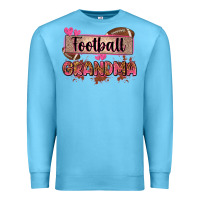 Ocean Blue football grandma with leopard Premium Sweatshirt - Zillion Design Studio