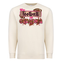 Sandshell football grandma with leopard Premium Sweatshirt - Zillion Design Studio