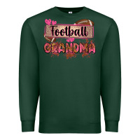Sports Green football grandma with leopard Premium Sweatshirt - Zillion Design Studio