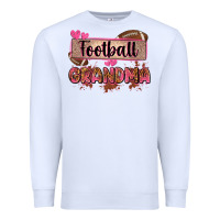 White football grandma with leopard Premium Sweatshirt - Zillion Design Studio