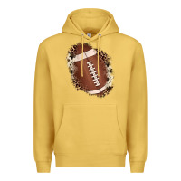 Antique Gold football cowhide leopard patch Premium Hoodie - JahusDesignShop