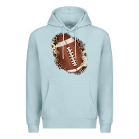 Blue Mist football cowhide leopard patch Premium Hoodie - JahusDesignShop