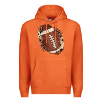 Carrot football cowhide leopard patch Premium Hoodie - JahusDesignShop