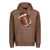 Chestnut football cowhide leopard patch Premium Hoodie - JahusDesignShop