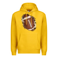 Lemon football cowhide leopard patch Premium Hoodie - JahusDesignShop