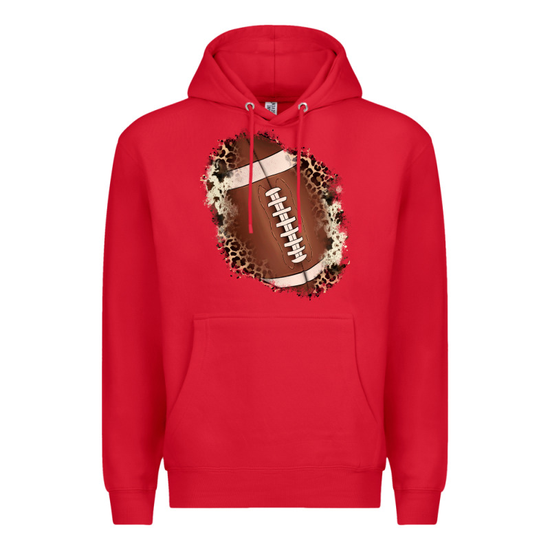 Football Cowhide Leopard Patch Premium Hoodie by JahusDesignShop | Teevron