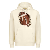 Sandshell football cowhide leopard patch Premium Hoodie - JahusDesignShop