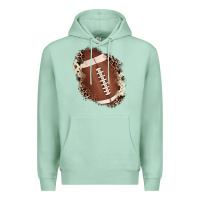 Seafoam football cowhide leopard patch Premium Hoodie - JahusDesignShop
