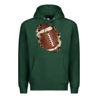 Sports Green football cowhide leopard patch Premium Hoodie - JahusDesignShop