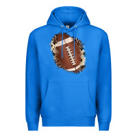 True Royal football cowhide leopard patch Premium Hoodie - JahusDesignShop