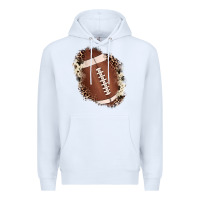 White football cowhide leopard patch Premium Hoodie - JahusDesignShop