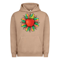 Teacher Apple And Sunflower With Leopard And Tooled Leather Urban Hoodie | Teevron
