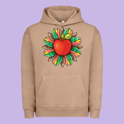 Teacher Apple And Sunflower With Leopard And Tooled Leather Urban Hoodie Designed By Artiststas