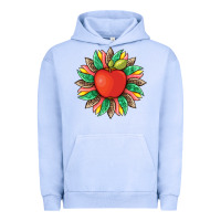 Pigment Grape Ice teacher apple and sunflower with leopard and tooled leather Urban Hoodie - Artiststas