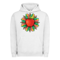 Pigment Lunar Rock teacher apple and sunflower with leopard and tooled leather Urban Hoodie - Artiststas