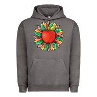 Pigment Tornado teacher apple and sunflower with leopard and tooled leather Urban Hoodie - Artiststas