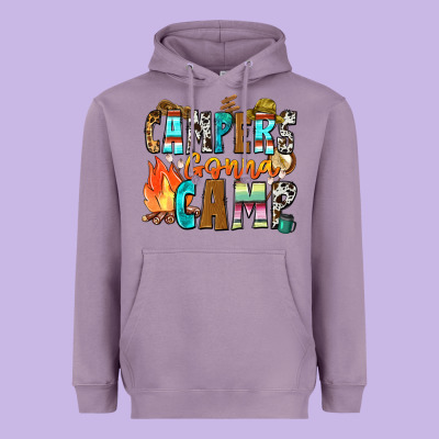 Campers Gonna Camp Heavyweight Hoodie Designed By Zillion Design Studio