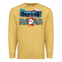 Antique Gold baseball nana with leopard Premium Sweatshirt - Zillion Design Studio