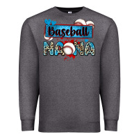Charcoal Heather baseball nana with leopard Premium Sweatshirt - Zillion Design Studio